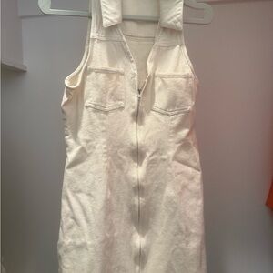 Entro Cream Casual Dress